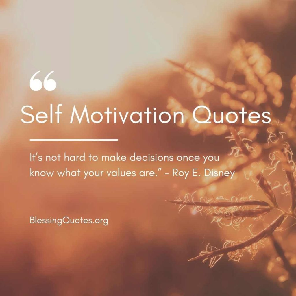 Self Motivation Quotes