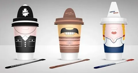 Themed Cup Design Concepts for Coffee Lovers