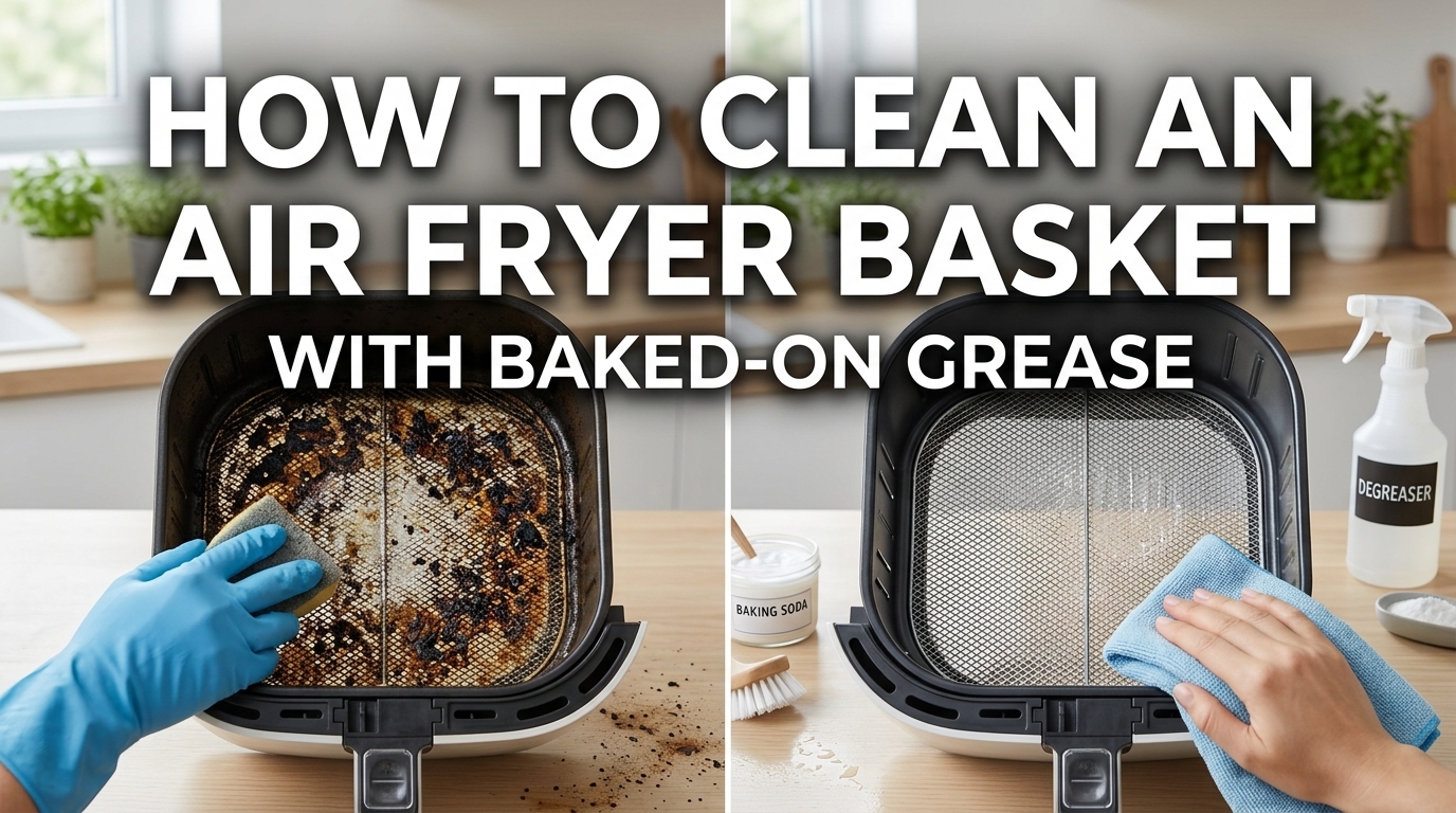 How to Clean an Air Fryer Basket With Baked On Grease How to Clean an Air Fryer Basket With Baked On Grease