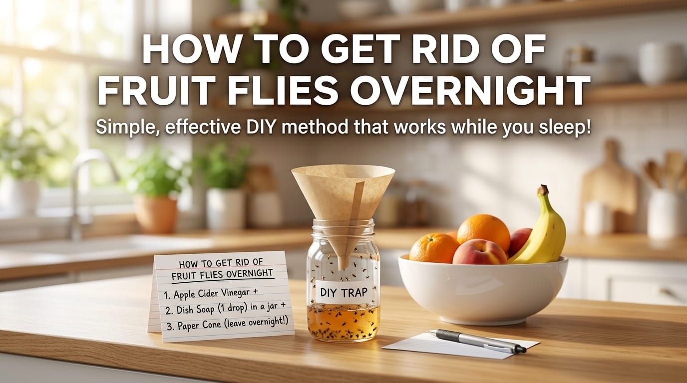 How to Get Rid of Fruit Flies Overnight