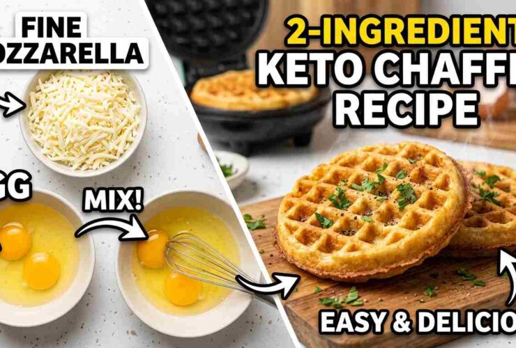 Two-Ingredient Keto Chaffle Recipe - Easy & Delicious