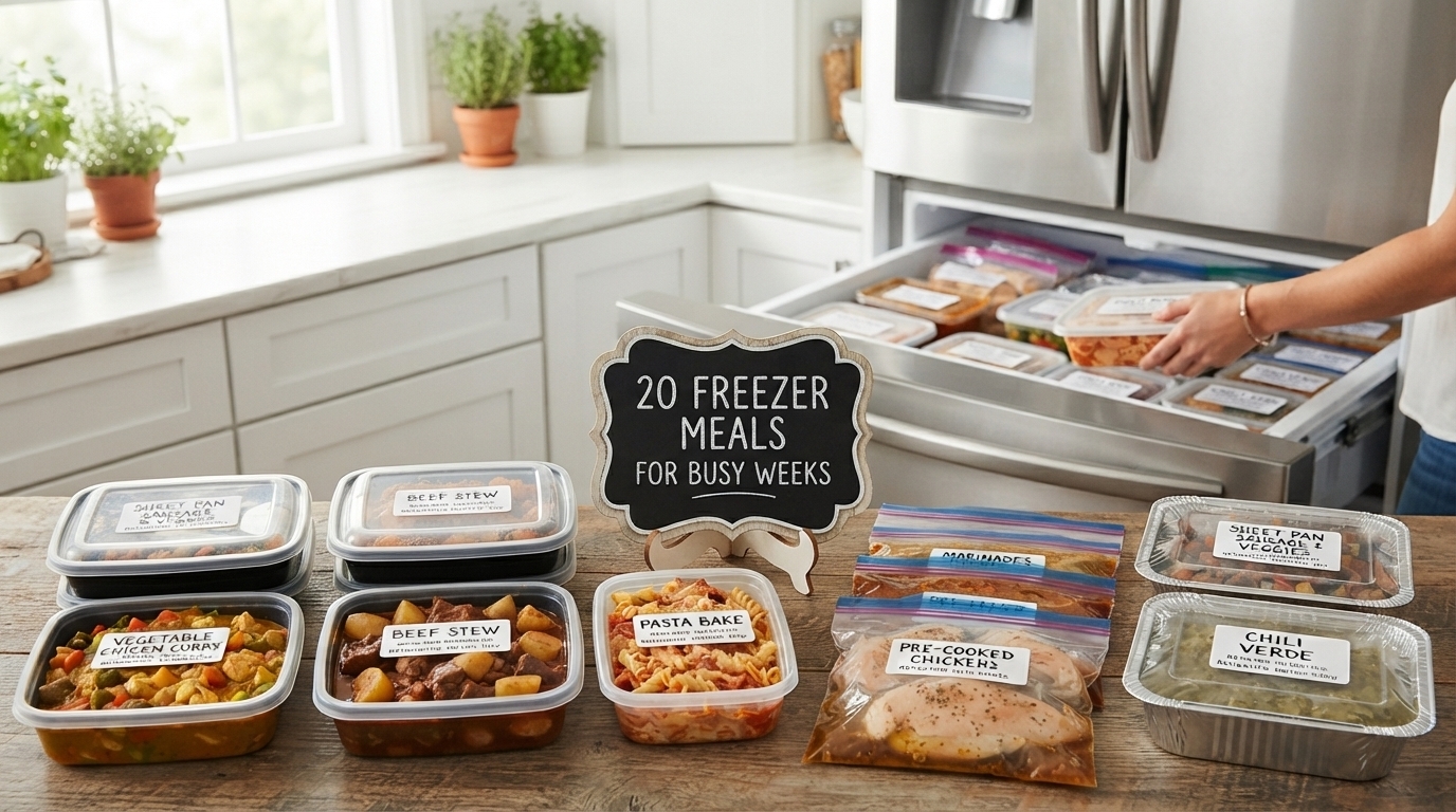 20 Freezer Meals for Busy Weeks