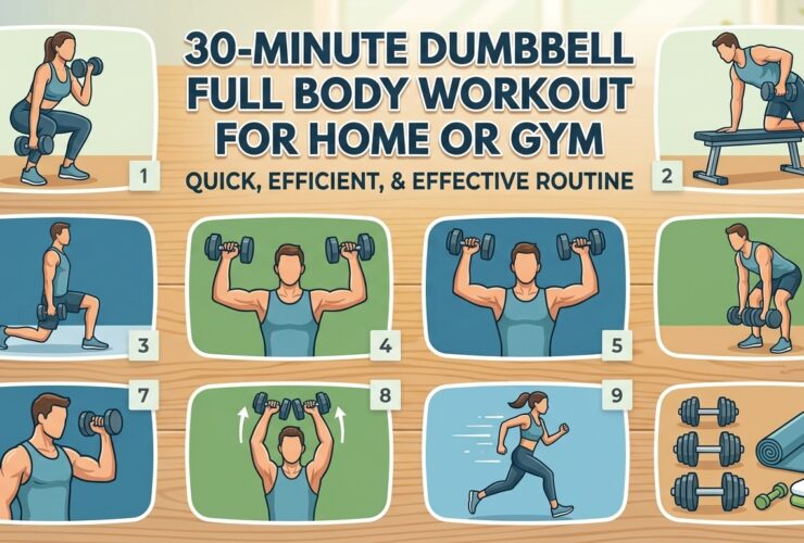 30-Minute Dumbbell Full Body Workout for Home or Gym