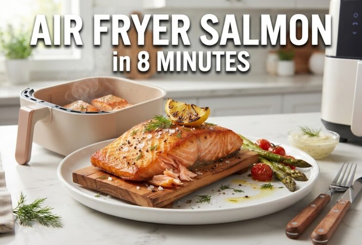 Air Fryer Salmon in 8 Minutes