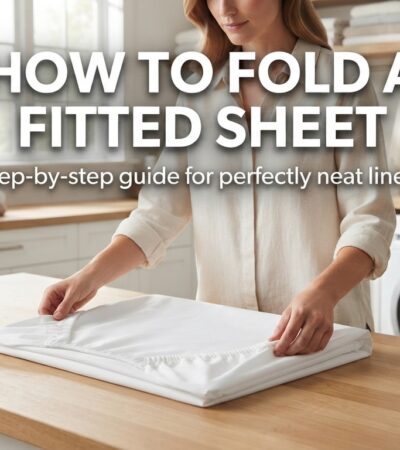 HOW TO FOLD A FITTED SHEET