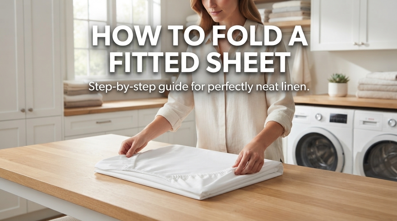 HOW TO FOLD A FITTED SHEET