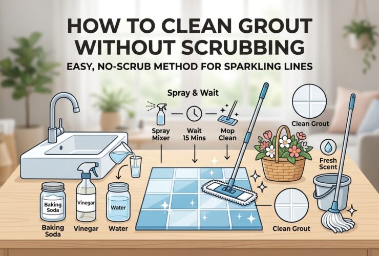 How to Clean Grout Without Scrubbing