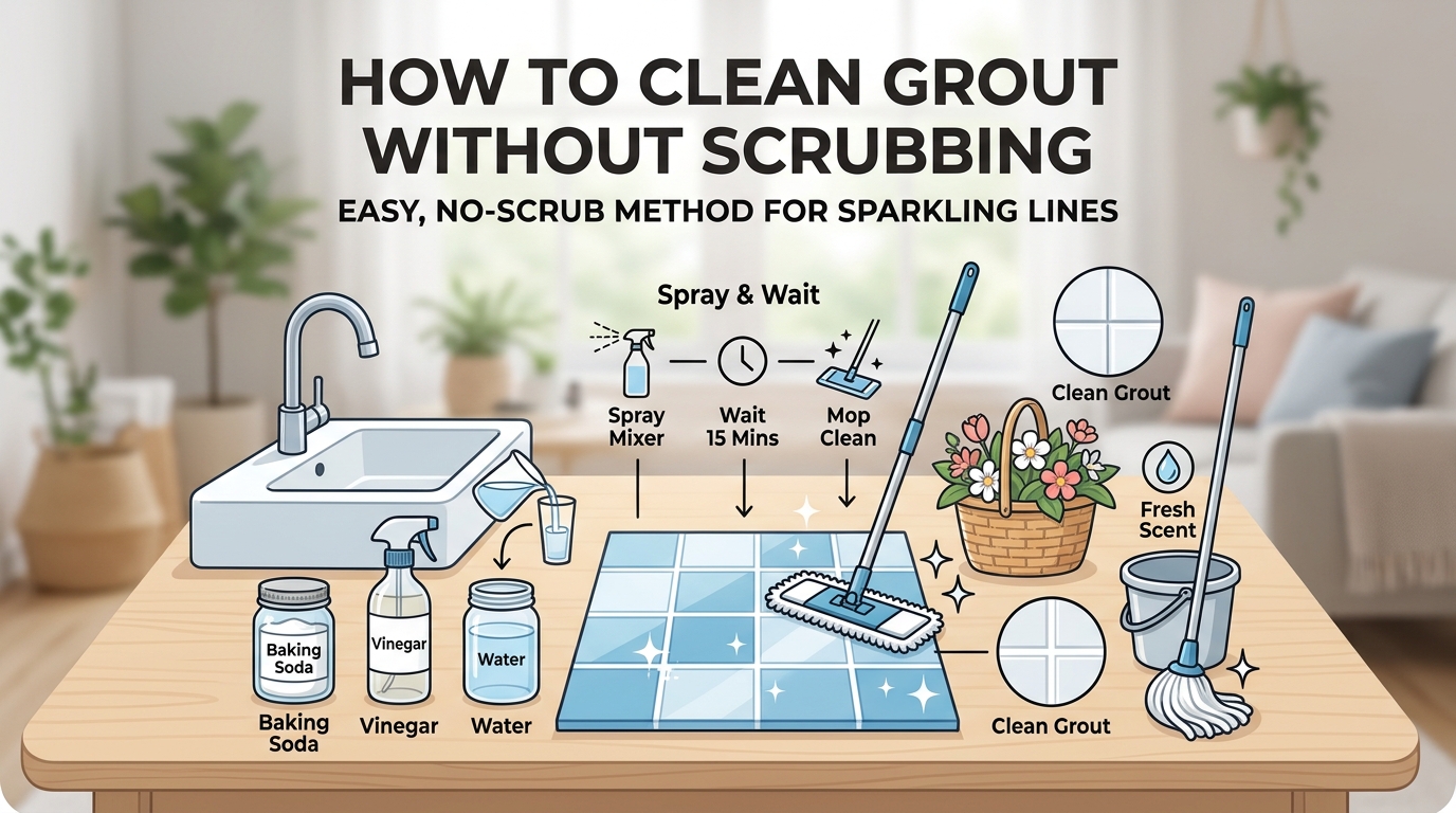 How to Clean Grout Without Scrubbing