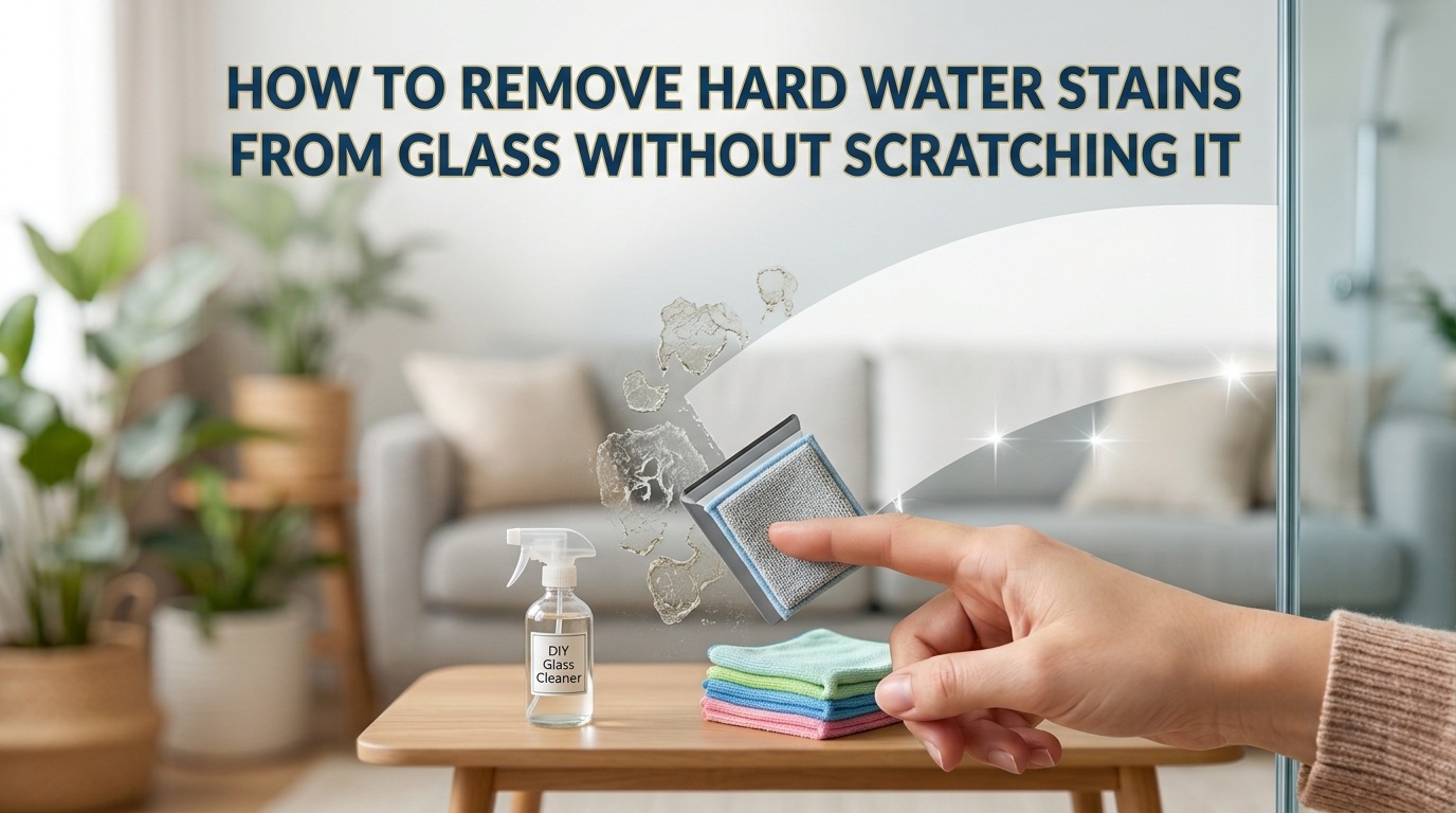 How to Remove Hard Water Stains from Glass Without Scratching It