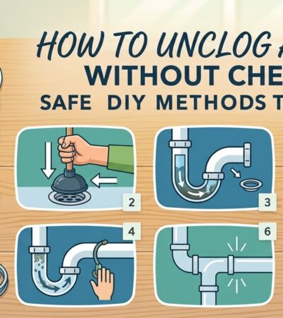 How to Unclog a Drain Without Chemicals: Safe DIY Methods That Work